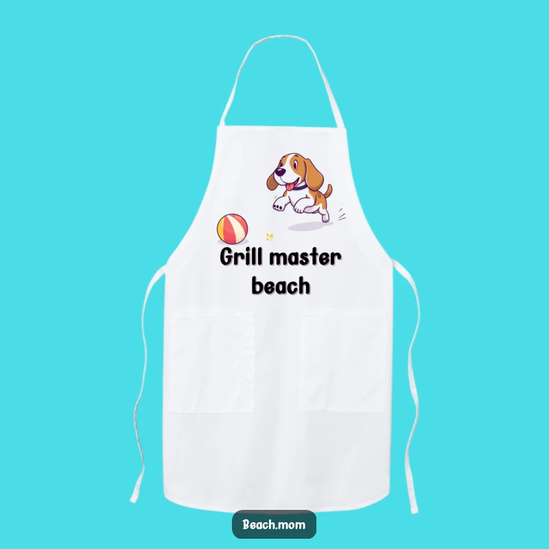 Beach Funnies Funny Basset Hound Apron - Playful Kitchen Wear