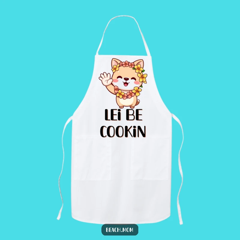 Funny Aloha Animal Lei Apron - Cheerful Funny Gift for Home Cooks