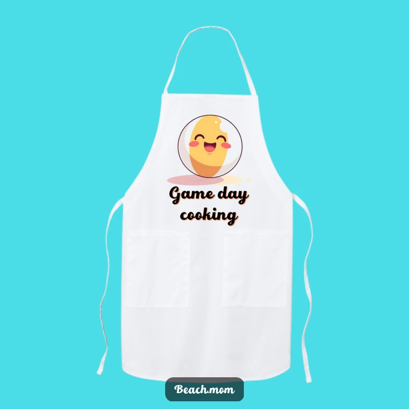 Funny Beach Ball Apron: Cook Up Fun with Sunny Kitchen Humor
