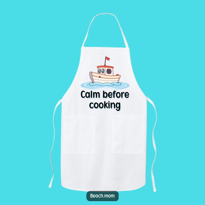 Funny Little Boat Apron: Cook with Coastal Cheer with a Bobbing Design Gift