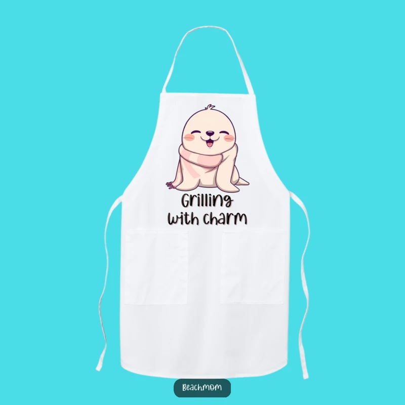 Funny Seal Beach Towel Apron: A Hilarious Kitchen Gift for Chefs