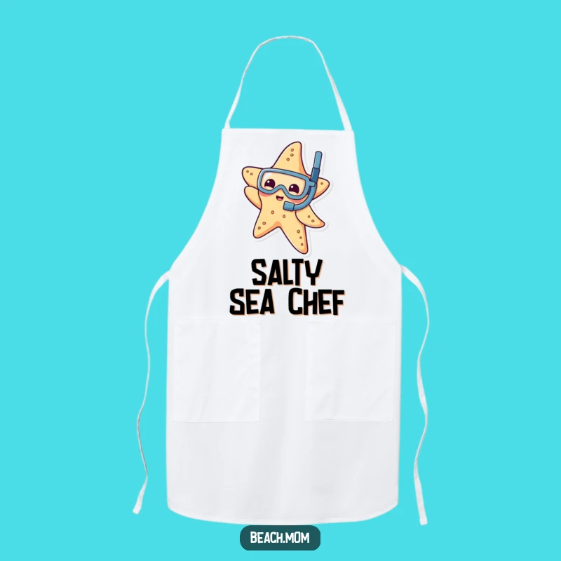 Funny Starfish Snorkel Apron: Cook Up Fun Under the Sea