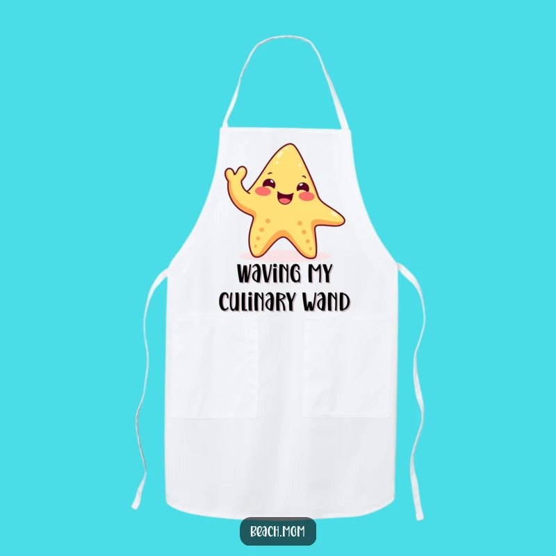 Funny Happy Starfish Apron: Waving Tentacle Kitchen Fun, Perfect Gift