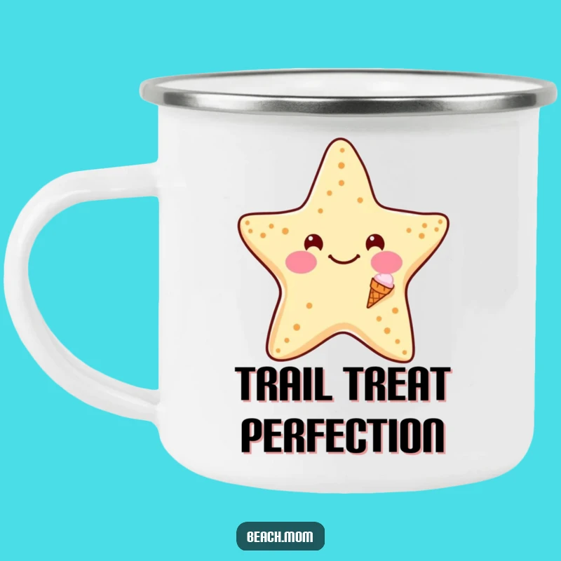 Funny Starfish Ice Cream Camping Mug: Hilarious Outdoor Drinkware, Perfect Funny Gift