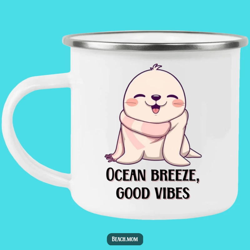 Funny Winking Seal Camping Mug: Hilarious Adventures Start Here!