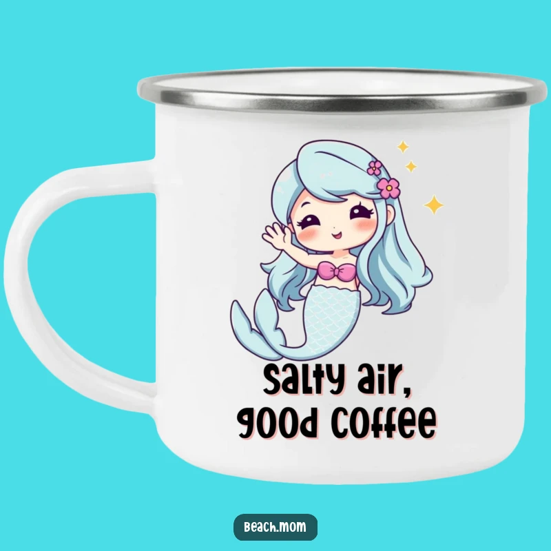 Funny Kawaii Mermaid Camping Mug - Durable Cartoon Cup for Enchanted Adventures