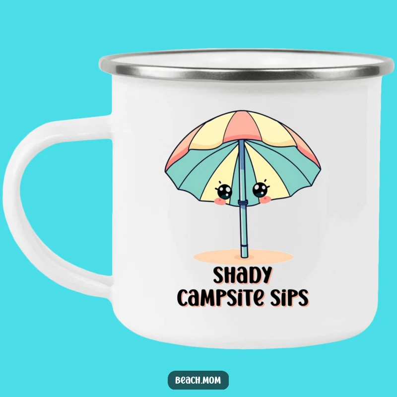 Funny Beach Umbrella Wiggle Camping Mug - Outdoor Eyes Coffee Gift