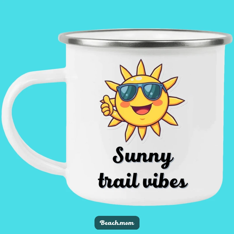 Funny Sun Shades Camping Mug: Sunny Outdoor Humor, Gift