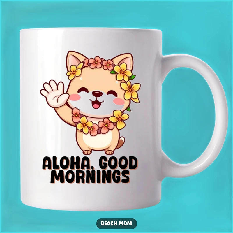 Funny Aloha Animal Lei Mug - Warm Funny Gift for Tropical Lovers