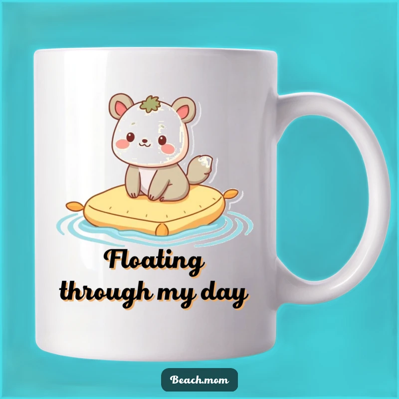 Funny Raft Animal Mug, Happy Bobbing Character, Perfect Relaxing Gift for Her