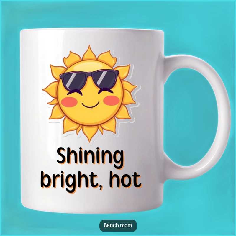 Funny Sun Sunglasses Wink Mug - Hilarious Happy Celestial Gift!