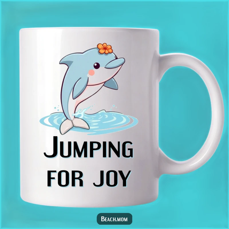 Funny Dolphin Lei Mug: A Hilarious Tropical Gift for Beach Lovers