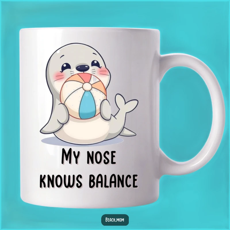 Funny Seal Beach Ball Mug: Perfect Playful Animal Gift!