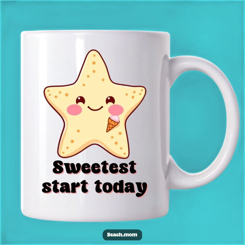 Funny Starfish Ice Cream Mug: Hilarious Sweet Treat Gift for Dessert Lovers and Beach Fans