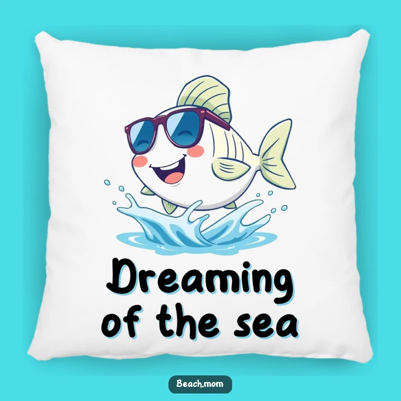 Funny Fish Ocean Lover Pillow: Cozy Comfort with Cool Splash Humor