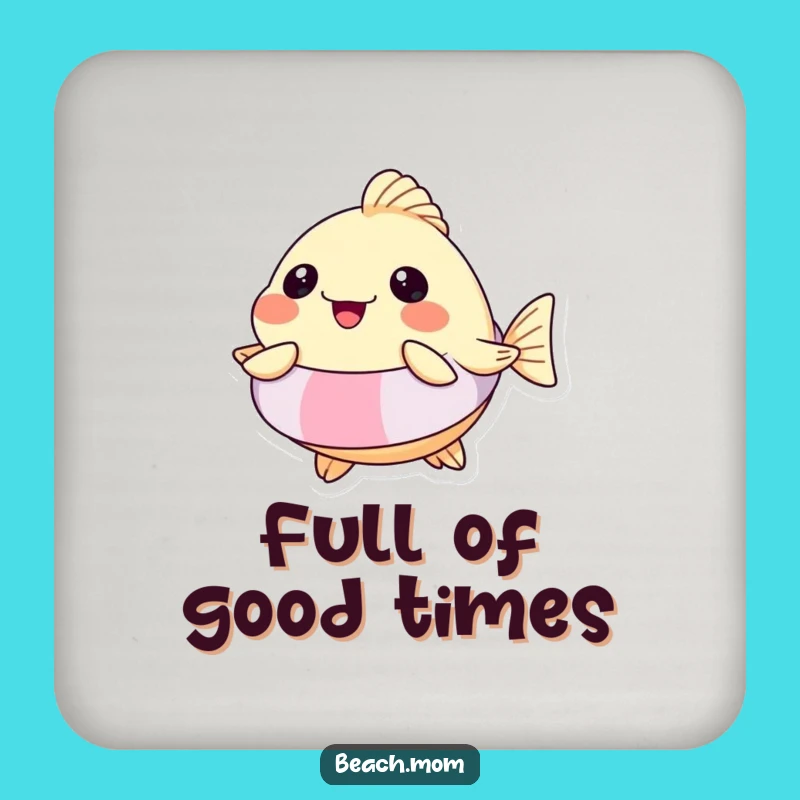 Funny Pufferfish Floatie Coaster Set: Hilarious Pool Protection, Perfect Funny Gift