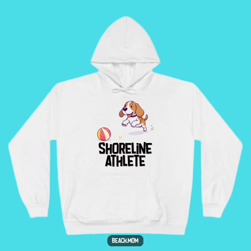 Cozy Beach Bum Funny Basset Hound Hoodie - Warm & Fun Gift