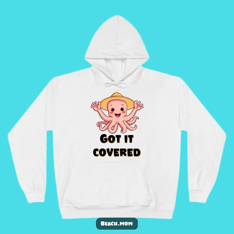 Funny Octopus Sun Hat Hoodie: Cozy and Cheerful Multi-Arm Wave Sweatshirt