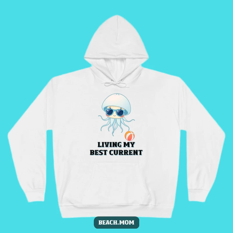 Funny Jellyfish Shades Hoodie: Cozy Beach Vibes Sweatshirt, Ultimate Funny Gift