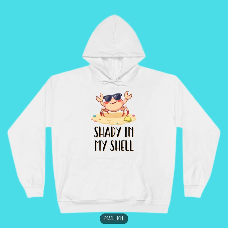 Funny Crab Sunglasses Hoodie: Warm & Hilarious Beach Companion Gift