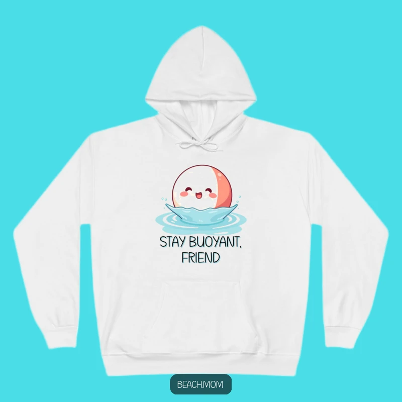 Funny Kawaii Beach Ball Hoodie: Cozy Water Character Funny Gift