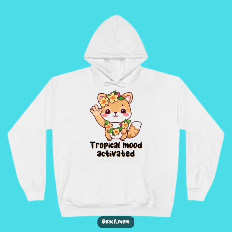 Funny Aloha Flower Lei Hoodie, Cozy Island Greeting, Perfect Fun Gift