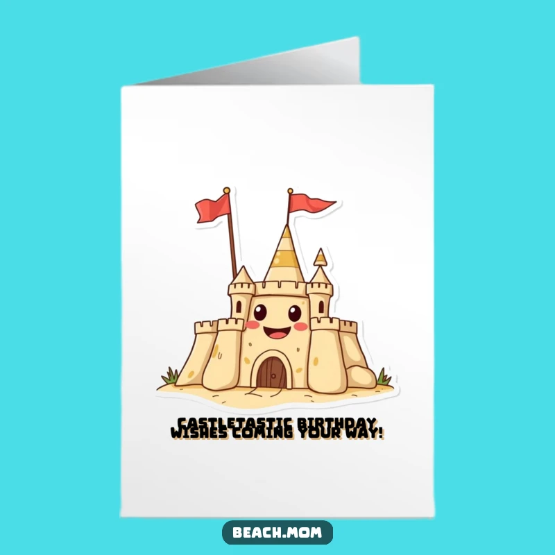 Free Printable Castle Birthday Card: Grinning Guard, Funny Downloadable Gift