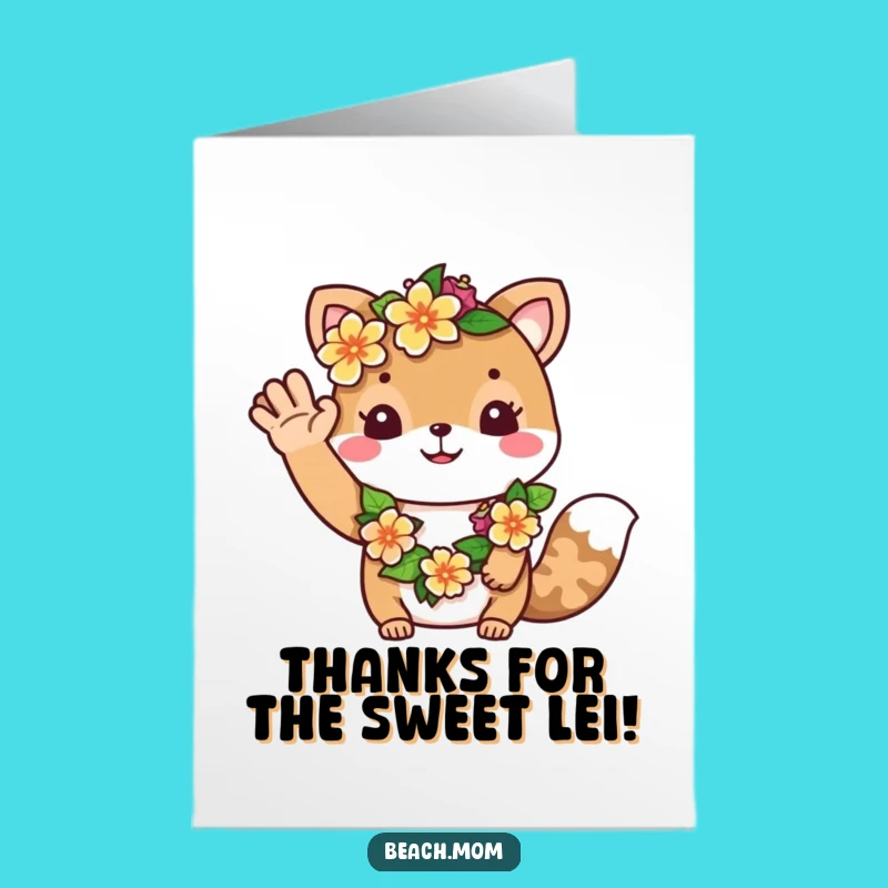 Free Printable Thank You Card: Animal's Tropical Thanks - Downloadable!