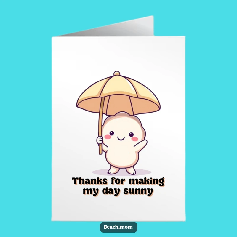 Free Printable Seashell Thank You Card: Sandy Thanks with this Downloadable