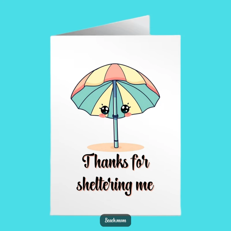 Umbrella Thank You Card Free Printable: Wiggle Thanks Downloadable Gift