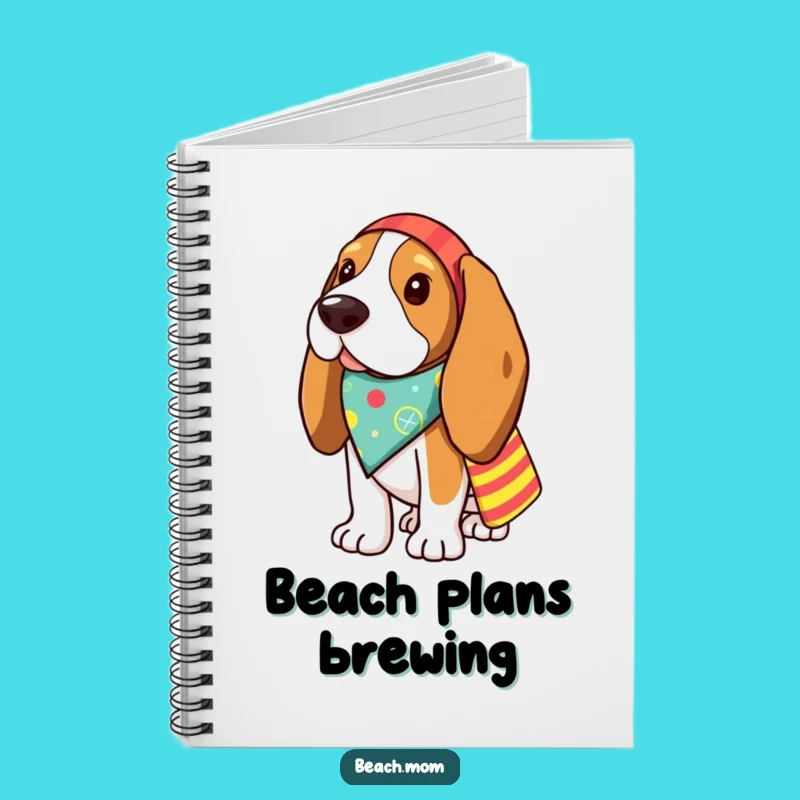 Funny Basset Hound Notebook: Adorable Dog Journal for Notes & Ideas