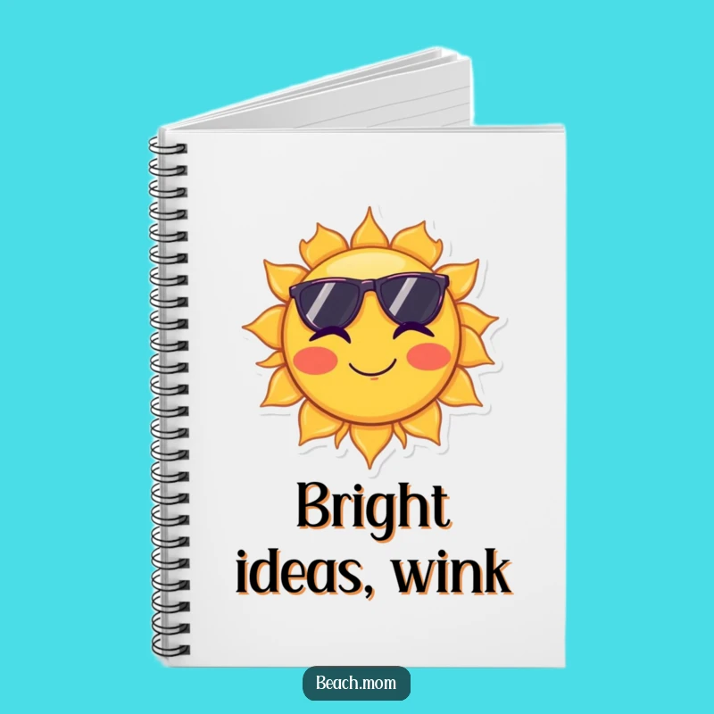 Funny Sun Sunglasses Wink Notebook - Hilarious Celestial Journal!