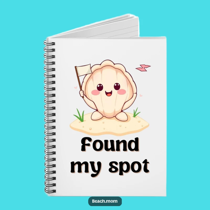 Funny Seashell Flag Notebook: Journal Your Beach Discoveries with a Smile