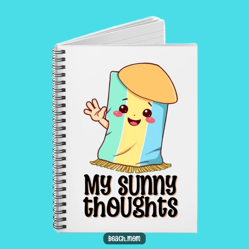 Funny Beach Towel Smile Notebook: Jot Down Happy Thoughts