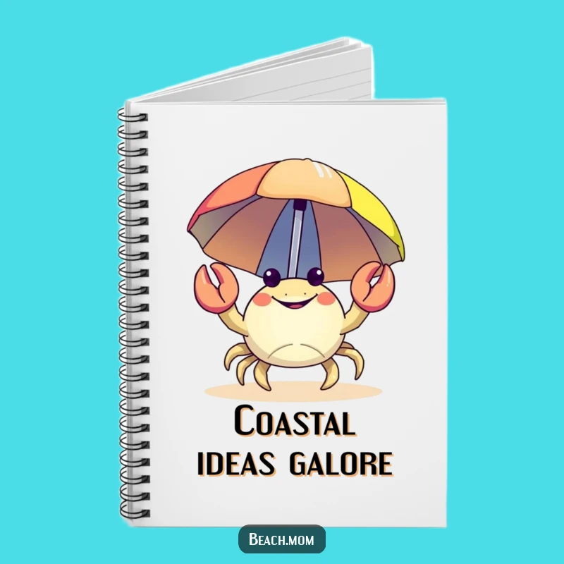 Funny Crab Beach Notebook: Jot Down Sunny Plans