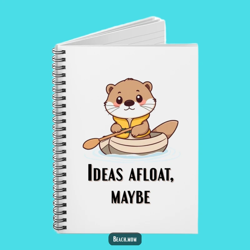 Funny Otter Life Vest Notebook - Cute Animal Raft Journal for Notes!