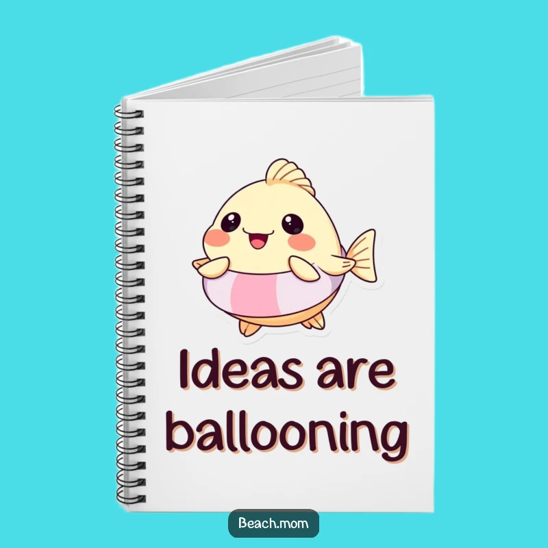 Funny Pufferfish Floatie Notebook: Hilarious Journal for Poolside Ideas, Perfect Funny Gift