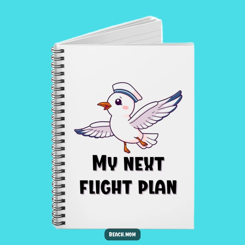 Funny Seagull Journal: Delighted Bird Soaring Happily