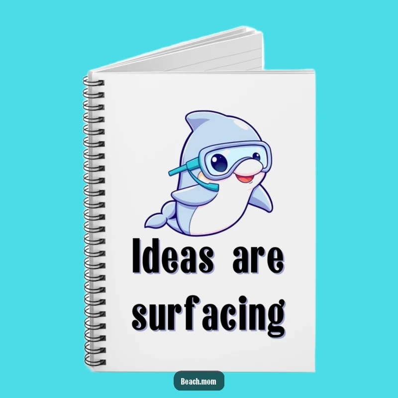 Funny Dolphin Snorkeler Notebook: Hilarious Journal for Ocean Adventures, Perfect Funny Gift