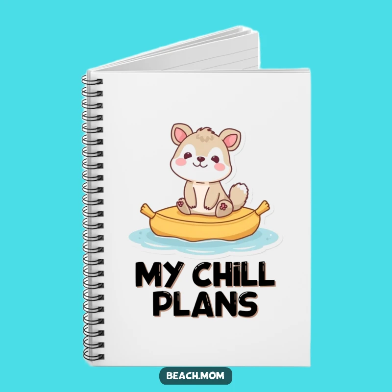 Funny Bobbing Animal Raft Notebook - Inspiring Funny Gift for Ideas