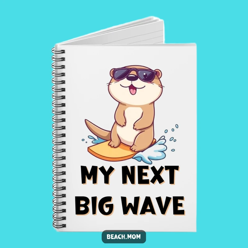 Funny Otter Sunglasses Surf Notebook: Wave Rider Journal, Perfect Gift