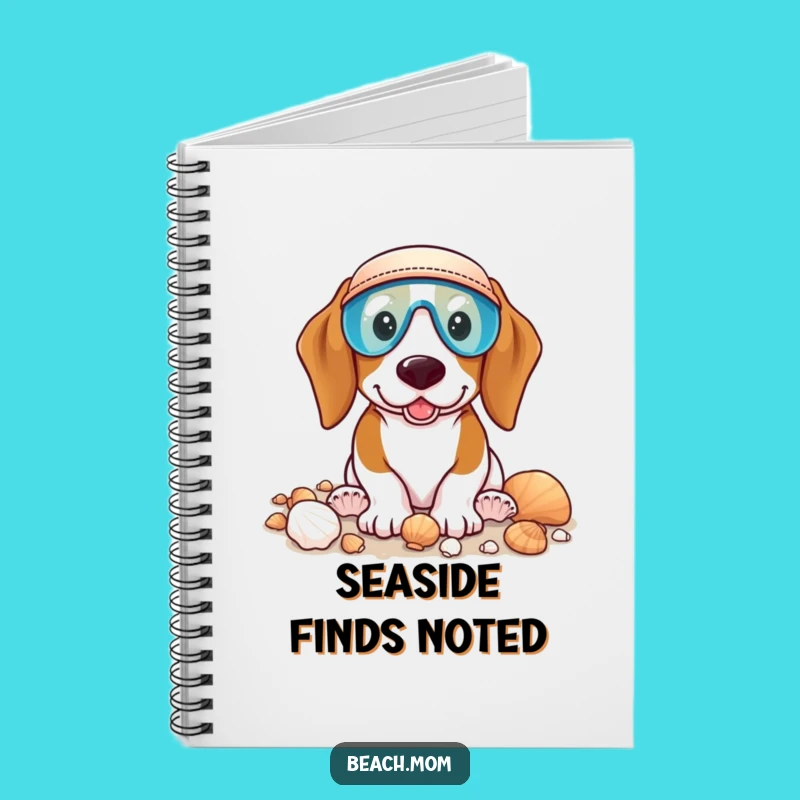 Funny Basset Hound Beachcomber Notebook: Cute Dog Journal for Collectors