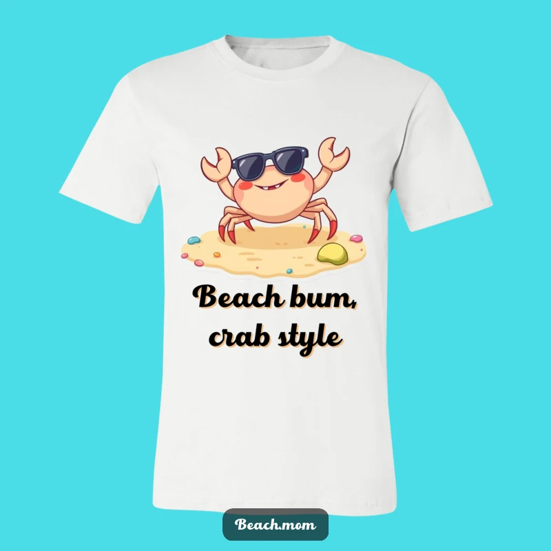 Funny Crab Sunglasses T-Shirt: Cool Beach Vibes for a Hilarious Gift