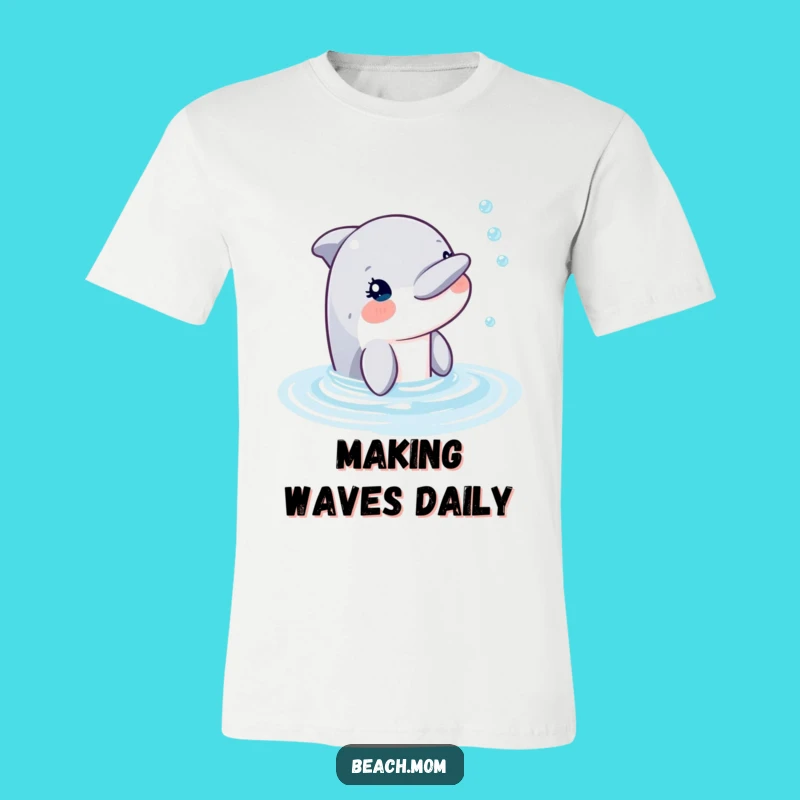 Funny Dolphin Bubbles T-Shirt: Hilarious Ocean Buddy, Perfect Gift for Beach Lovers!