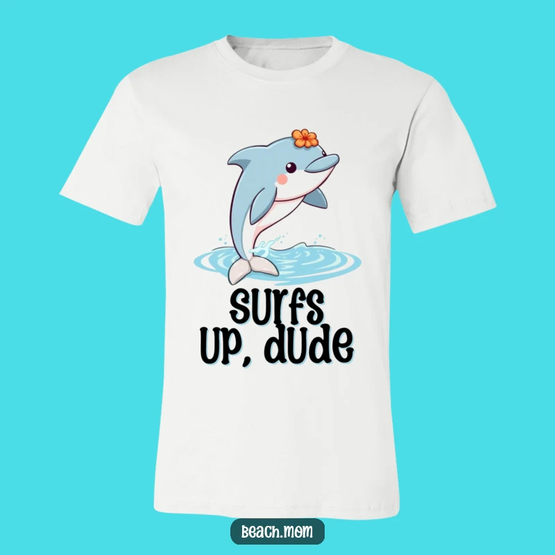 Funny Dolphin Lei T-Shirt: Hilarious Tropical Vibes for Summer Fun