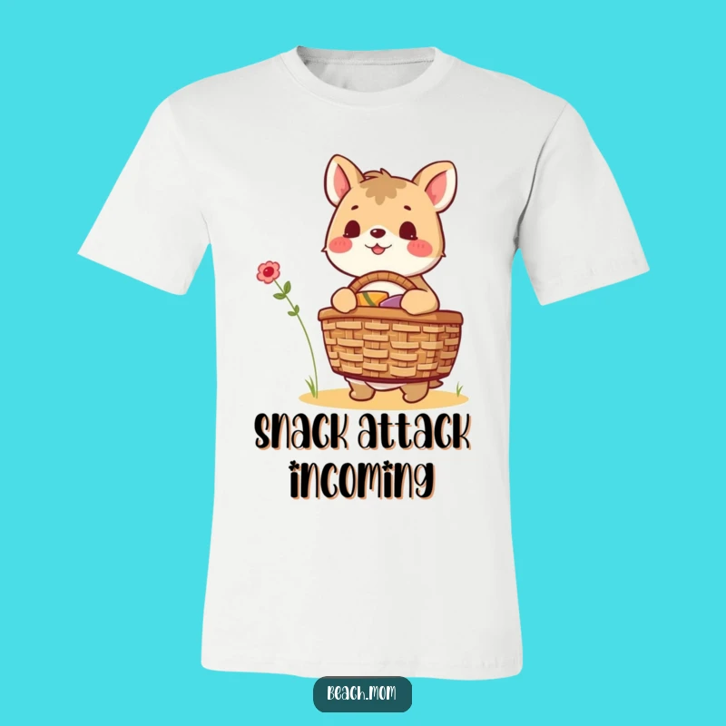 Funny Excited Animal Picnic T-Shirt - Hilarious Tee for Outdoor Adventures