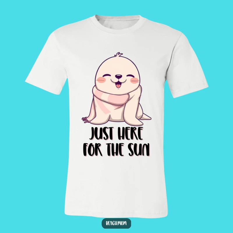 Funny Wink Seal T-Shirt: Hilarious Beach Vibes Guaranteed for a Great Gift