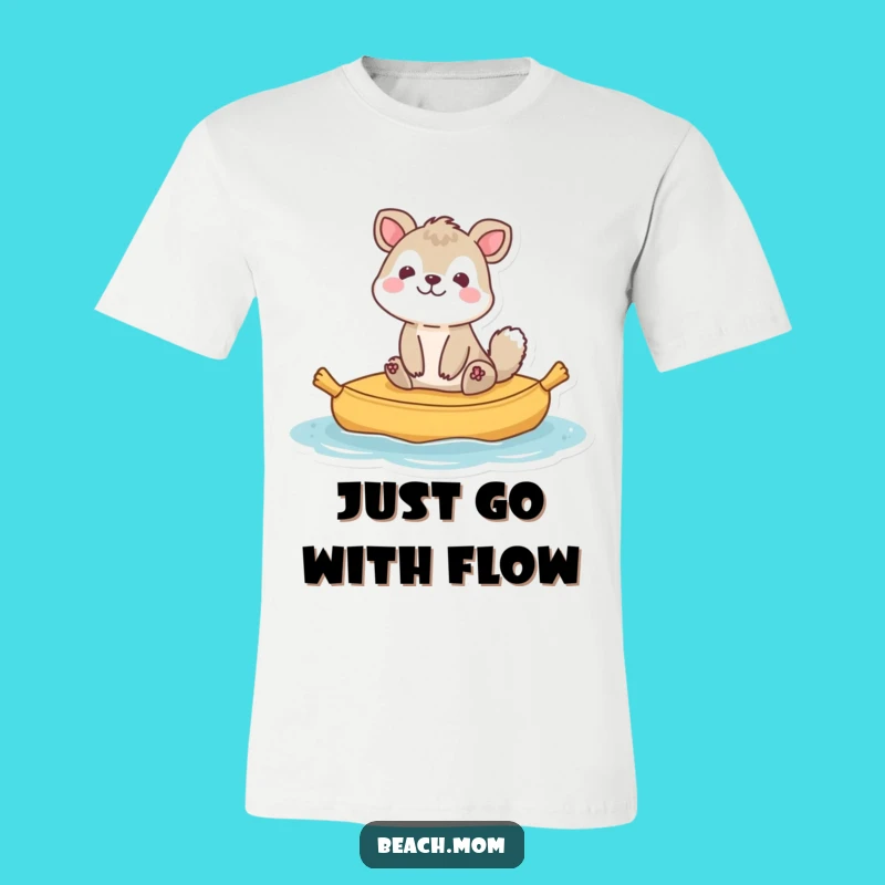 Funny Bobbing Animal Raft T-Shirt - Comfy Funny Gift for Easygoing People