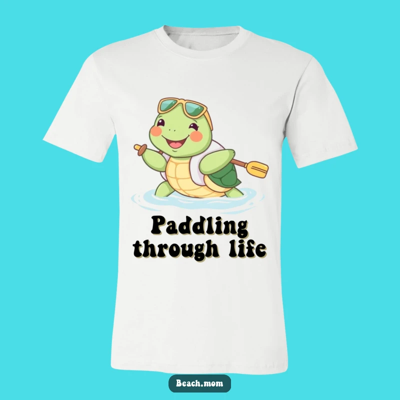 Funny Turtle Floatie T-Shirt: Wearable Joy of Enthusiastic Paddling
