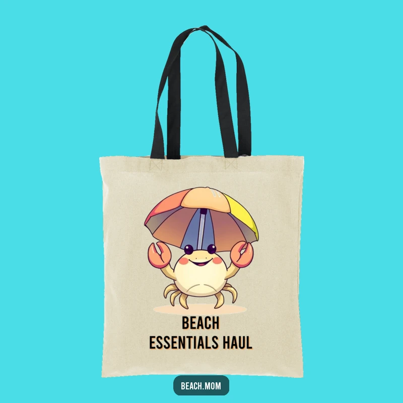 Funny Crab Beach Umbrella Tote Bag: Carry Your Shade
